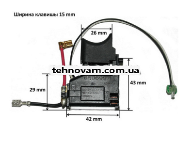 Кнопка шурупокрута Makita TD090D оригінал