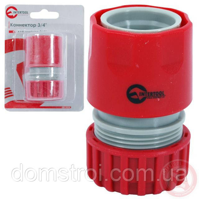 Конектор 3/4" для шланга 3/4" INTERTOOL GE-1018