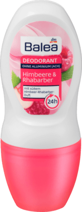 Кульковий дезодорант Balea Himbeere&Rhabarder 50мл.
