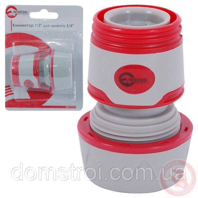 Конектор 1/2" для шланга 3/4" INTERTOOL GE-1117