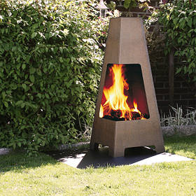 Садовий камін 500х500х1200мм Kompred OL299
