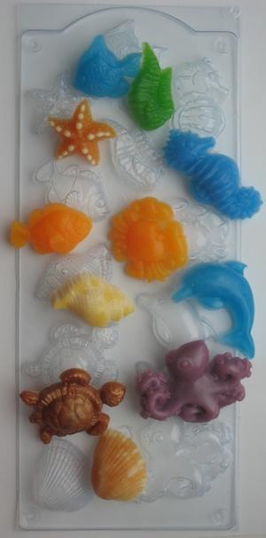 Пластикова форма для мила Морське асорті