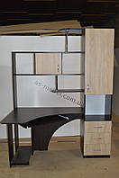 Стіл комп'ютерний кутовий ОСКАР 3д колір венге магія+ дуб сонома