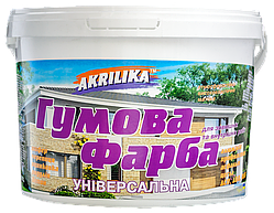 Akrilika фарба гумова біла 11,0 кг