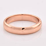 Обручне кільце. Золото рожеве (покриття) 585 проби. 23 р, фото 4