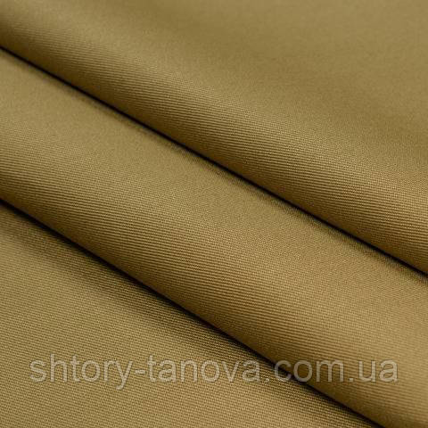 Декоративна тканина для штор однотонна темно-бежевий, фото 1