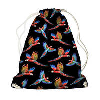Рюкзак-мішок дитячий MINI Попугаи 26х36 см (DRM_TRO001_BL)