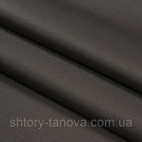 Декоративна тканина для штор однотонна чорний, фото 1