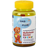 Мультивітаміни для дітей DAS gesunde PLUS Multivitamin желатинові ведмедики, 60 шт