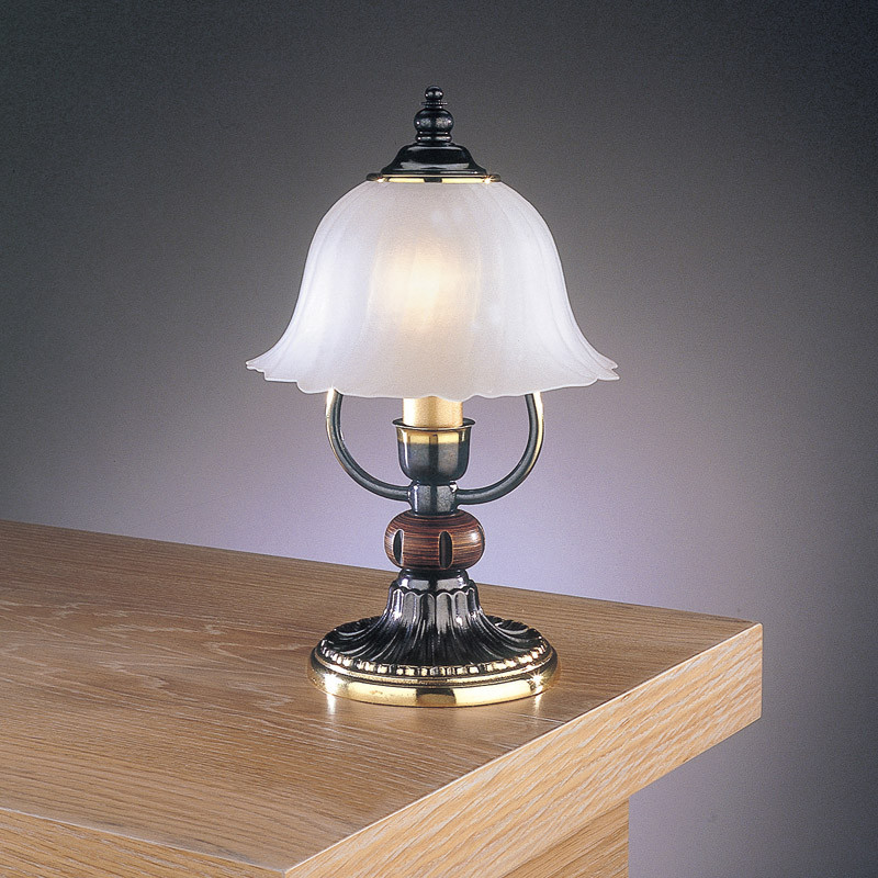 Настільна лампа RECCAGNI ANGELO P 2700 бронза/білий