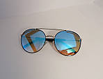 Трендові сонцезахисні окуляри з блакитною лінзою, фото 5