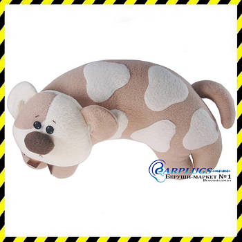 Дизайнерська дорожня подушка-підголівник Silenta Песик (білі плями).