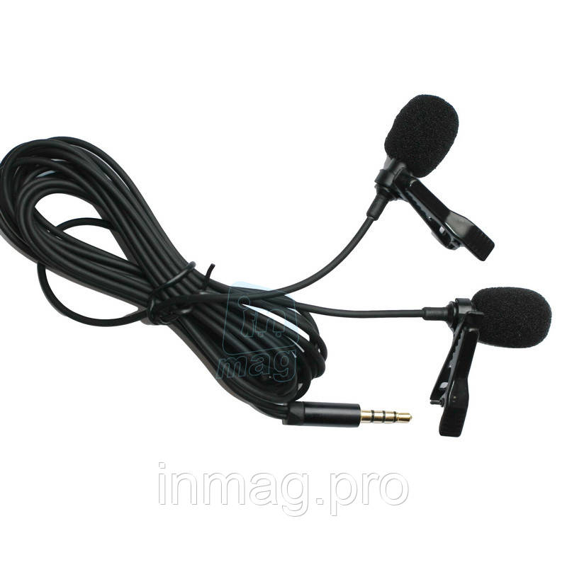 Петличний мікрофон Alitek TX-200 з двома мікрофонами + преміумкейс