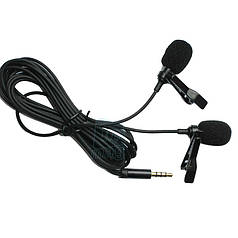 Петличний мікрофон Alitek TX-200 з двома мікрофонами + преміум кейс