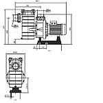 Насос Hayward HCP38251E KAP250 M.B (220В, 41 м3/год, 2.5HP), фото 2