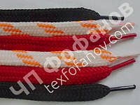 Шнурки облегченные 6 мм цветные 200 см, от 50 пар