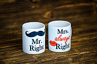 Чашка "Mr. and Mrs. Right". Парные чашки.