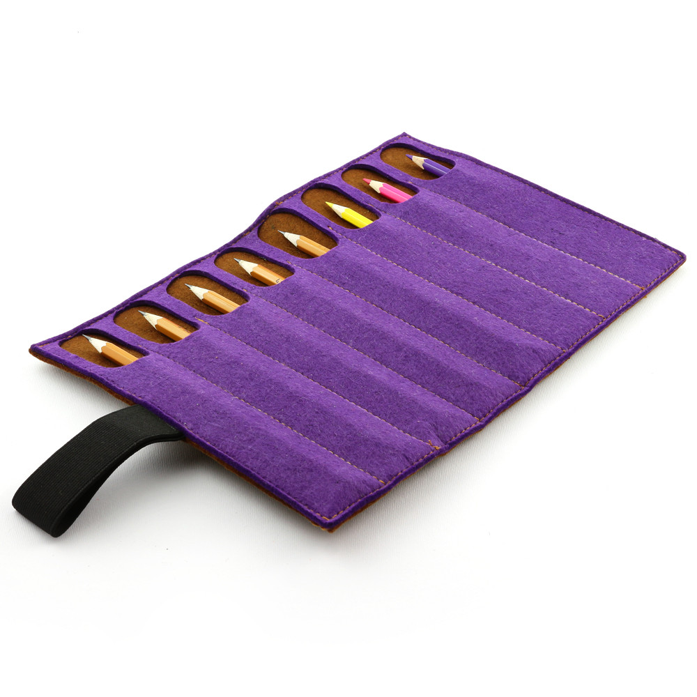 Чохол для олівців Digital Wool 8 (Color) фіолетово-коричневий