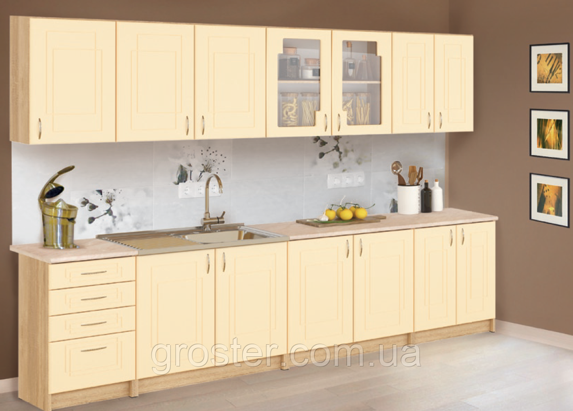Купить Кухонный гарнитур Кухня Карина МДФ 2.6 м, цена 23991.30 ₴ — Prom ...