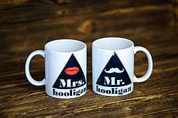 Чашка "Mr. and Mrs. Hooligan". Парні чашки.