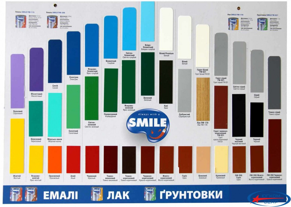 Емаль алкідна по дереву і металу ПФ-115 ТМ Smile БЕЖЕВИЙ 2.8кг