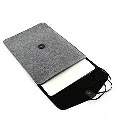 Чохол для ноутбука Digital Wool Case 13" Premium з шкіряним клапаном