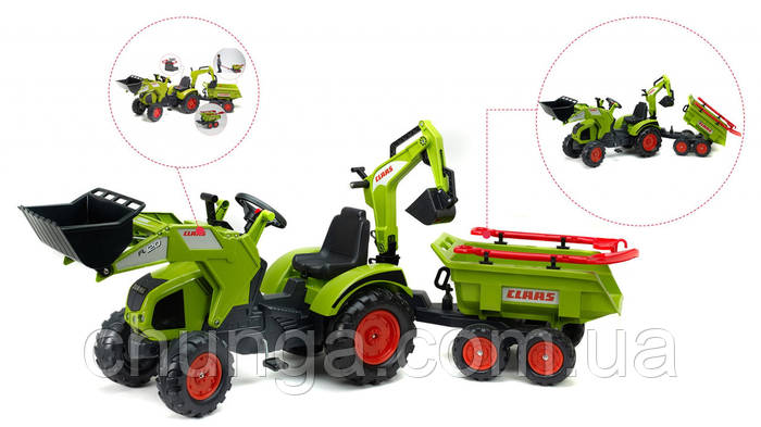 Трактор с прицепом и двумя ковшами Falk 1010WH (ID#684249840), цена ...