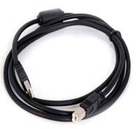 05-08-071. Шнур USB штекер A - штекер В, version 2.0, черный, 1,5м