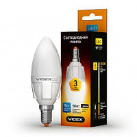 LED лампа VIDEX C37 5W E14 4100K 220V