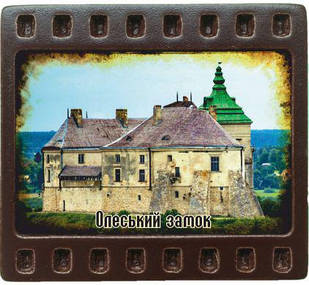 Магніт-кадрик (50х55 мм). Олеський замок