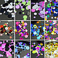 Конфеті голографічні для декору нігтів, набір 12 кольорів., фото 2