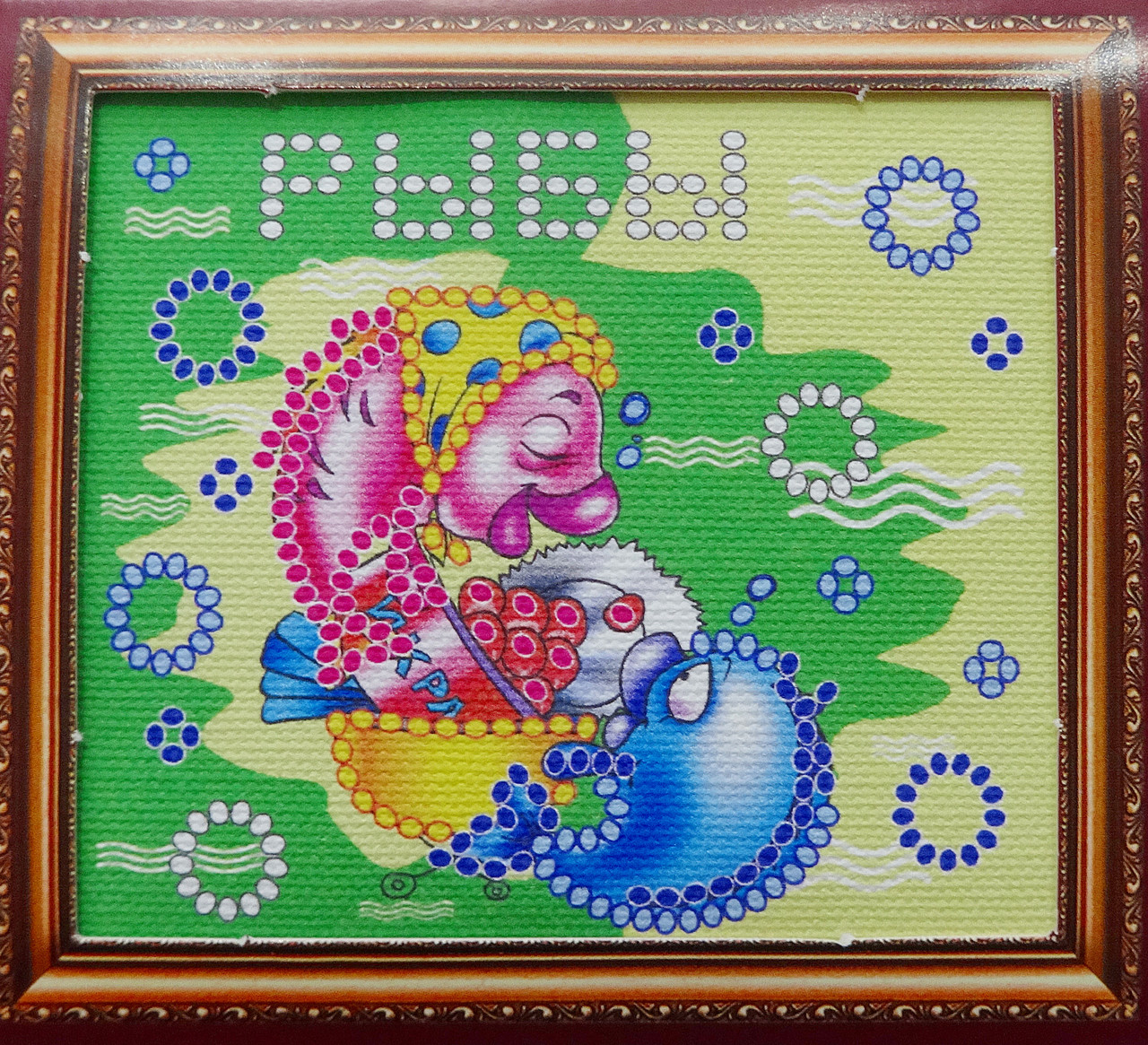 Набір для вишивання бісером (магніт) "Знак зодіаку-Риби", фото 1