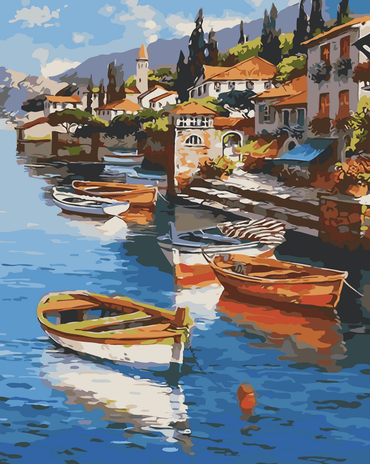 Розмальовка за номерами Тиха бухта ArtStory AS0025 40 х 50 см, фото 1