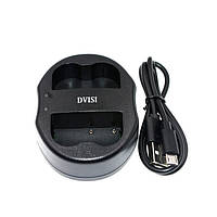 Зарядное устройство USB для 2-х для камер Nikon D50, D70, D80, D90, D100, D200, D300, D700 аккумулятор EN-EL3e