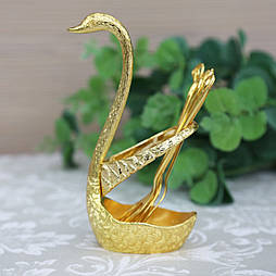 Комплект вилочок для фруктів 6шт Swan Gold Sakura