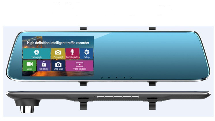 Дзеркало відеореєстратор з камерою заднього виду full hd L 909C 4,3 дюйма Оригінал, фото 1