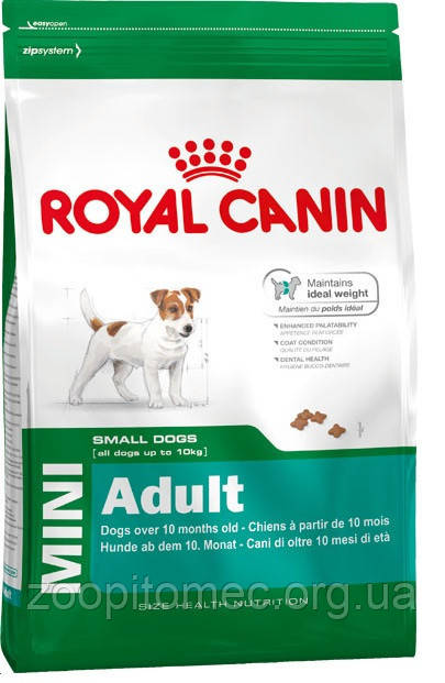 Корм для собак Royal Canin (Роял Канін) MINI ADULT для дрібних порід старше 10 місяців, 2 кг