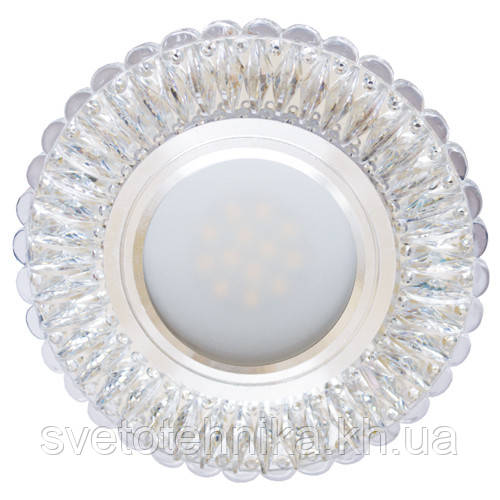 Декоративный встраиваемый светильник Feron 7314 3W MR16 с LED подсветкой (15 LED 2835SMD 4000K) - фото 3 - id-p684367246