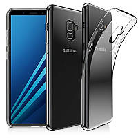 Прозрачный Чехол OneCam Samsung Galaxy A8+ 2018 (ультратонкий силиконовый) (Самсунг А8 Плюс 18 А730)