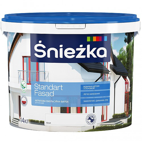 Фасадна фарба Sniezka Standart Fasad 4,2кг