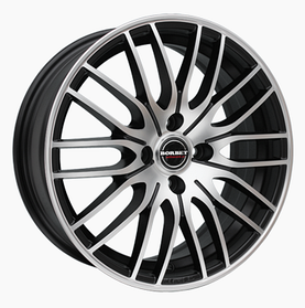 Диски Borbet CW4 колір Black Polished Matt параметри 7J x 17" 5 x 108 ET 20