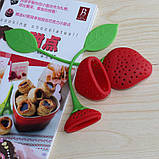 Ситечко для чаю полуничка 195 мм червоний, фото 4