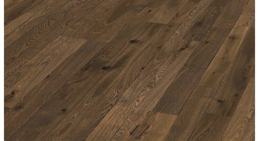 Паркетная доска MEISTER PC 400 STYLE 8588 Dark brown antique oak brush Дуб античный темно-коричнев., браш.
