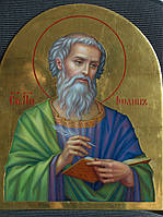 Сусальне золочення ікони Святого апостола Іоанна Богослова для хороса в храм., фото 2