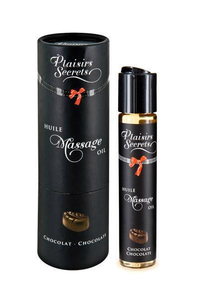 Масажна олія з ароматом шоколаду Plaisirs Secrets Chocolate, 59 мл.