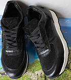 Mante шкіряні жіночі кросівки чорна шкіра замша перфорація кеди, фото 8