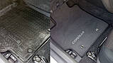 Килимки в салон для Subaru Legacy '04-10 текстильні, Чорні сірі бежеві, фото 8