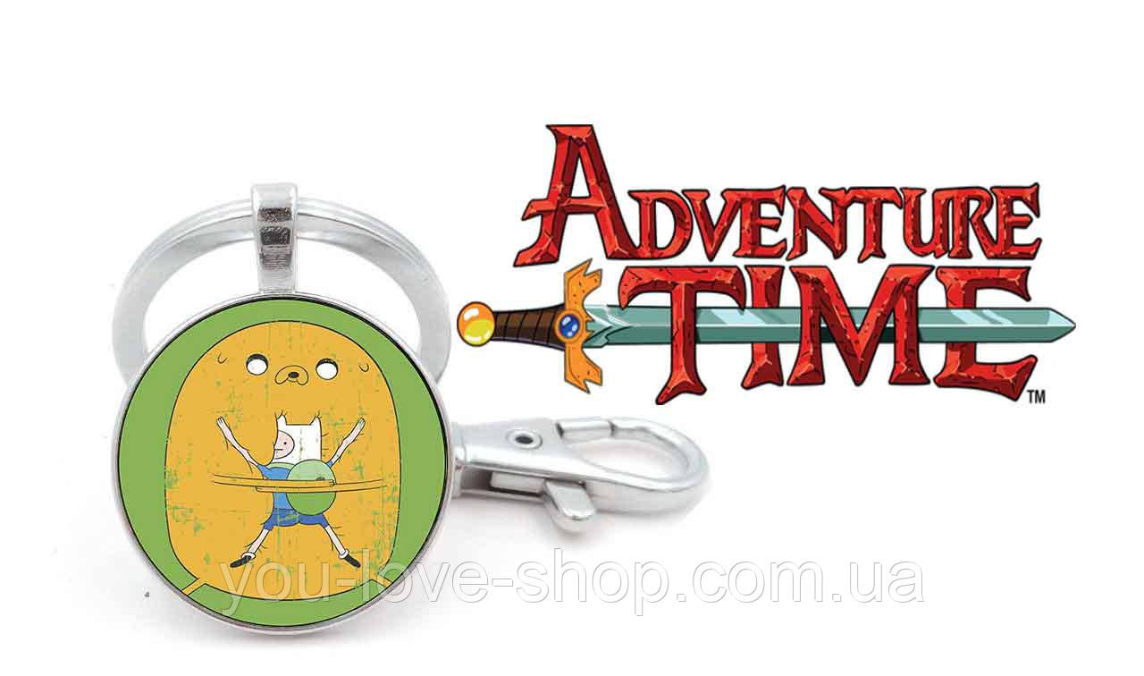 Брелок Adventure time панорамний Час пригод великий жовтий Джейк