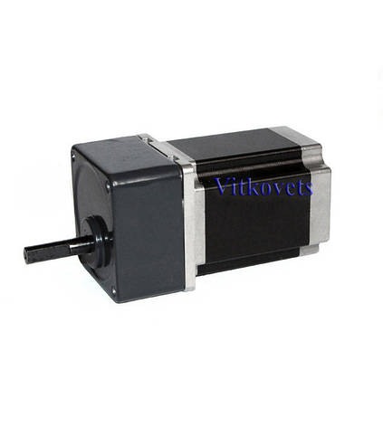 Кроковий двигун 57HBP76AL4 c циліндричним редуктором (коефіцієнт редукції 1:10) NEMA23, фото 1