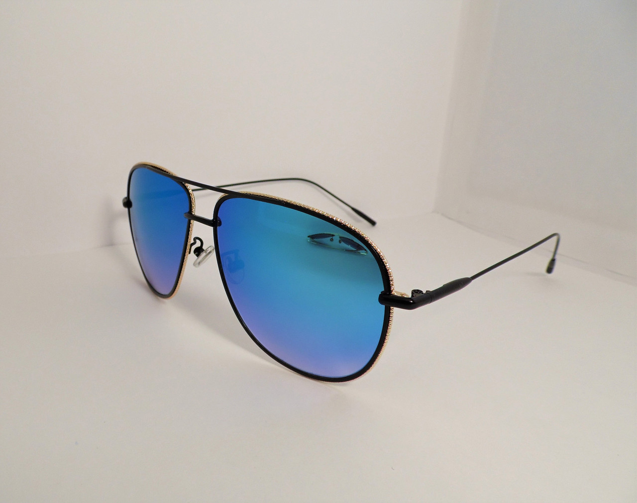 Синие солнцезащитные очки "капелька" в стильной оправе - фото 10 - id-p684697985